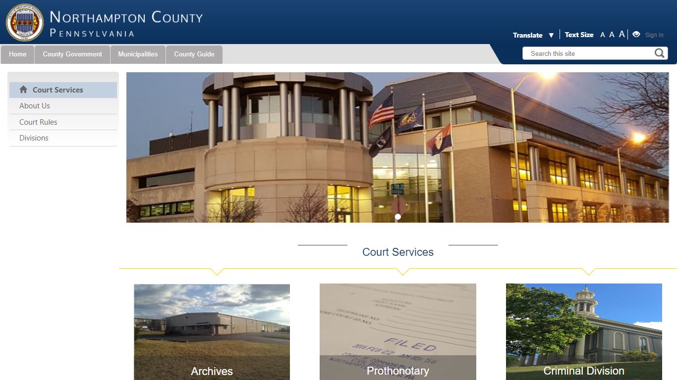 Court Services Home Page - Northampton County, Pennsylvania